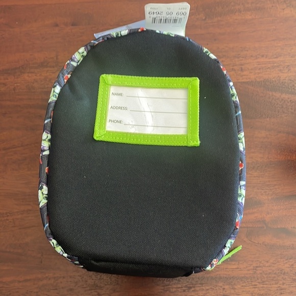 Nickelodeon Kids' Lunch Bag – TMNT black green zipper insulated childcare New OS - Picture 4 of 5